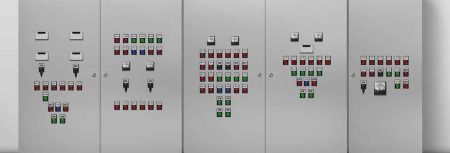 Armoire électrique comprenant une alimentation continue